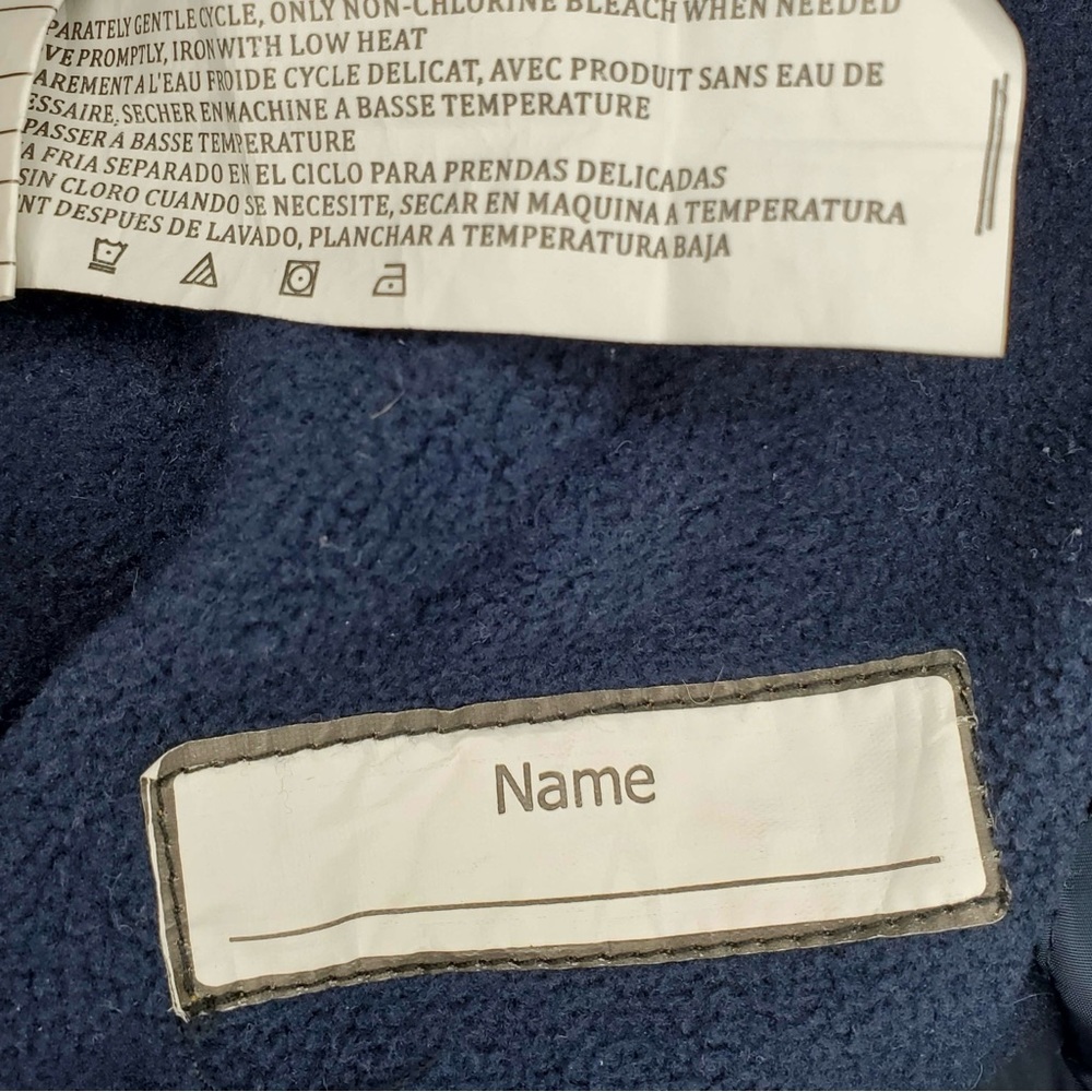 DKNY baby puffer jacket Blue with rainbow polka dots - Picture 8 of 9